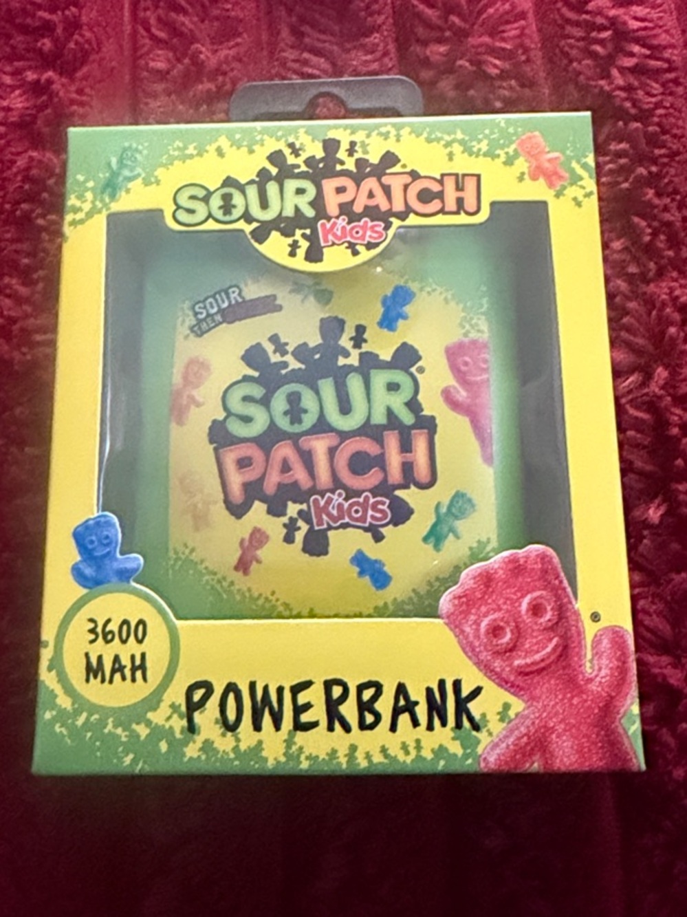 Sour Patch Kids 3600mAh Powerbank - Bright Yellow/Green